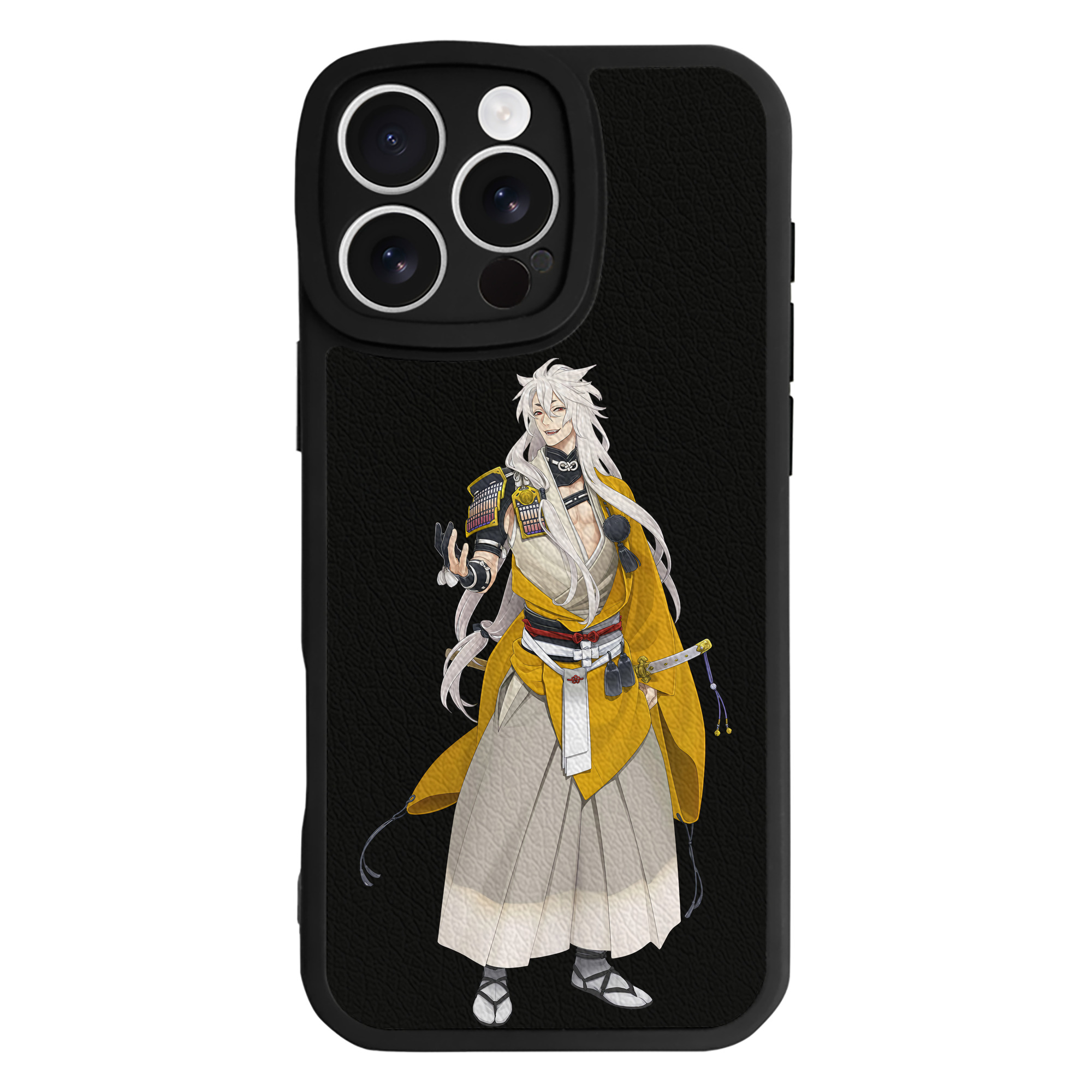 （画像用） 刀剣乱舞 Touken Ranbu 【iPhone 16シリーズ対応】シリコンスマホケース（レザー調） 材質：シリコン